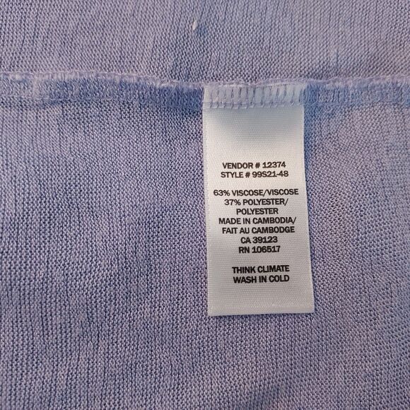 Northern Reflection Cardigan Sweater XL Stretch Soft Open Front Flowy Purple - Picture 9 of 13